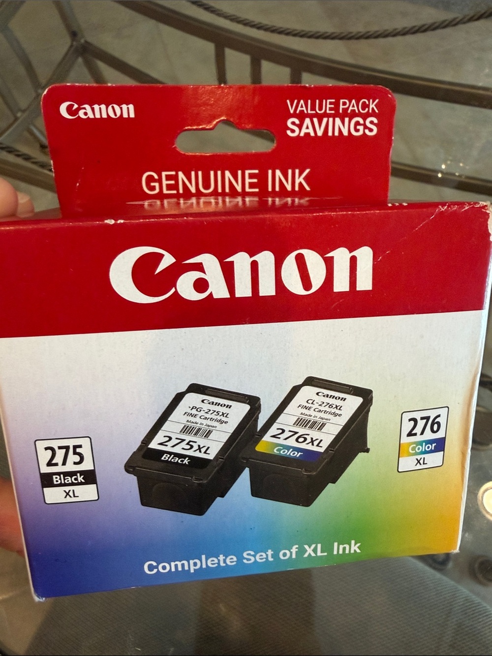 Genuine Canon PG-275 XL Black & CL-276 XL Color 2 Pack High Yield Ink OEM Sealed
